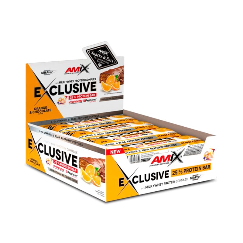 EXCLUSIVE 25% PROTEIN BAR 24 Barritas de 40g