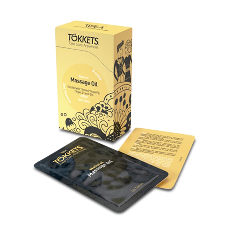 ÓLEO DE MASSAGEM NATURAL 8 Saquetas de 8ml