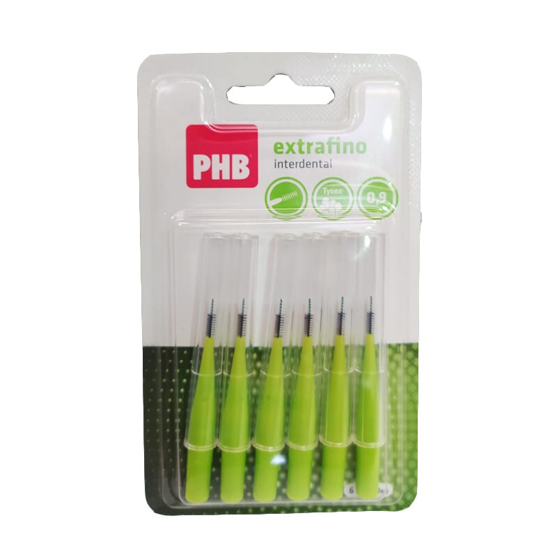 PHB CEPILLO INTERDENTAL EXTRAFINO 0.9 MM 6 Ud