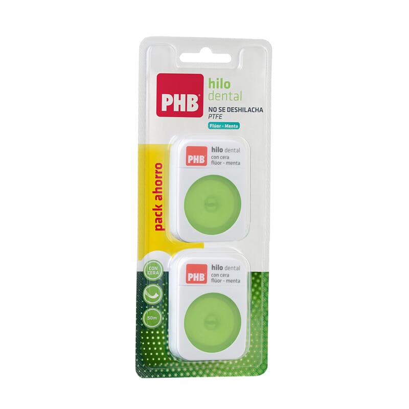 PHB HILO DENTAL  FLUOR - MENTA 2Ud 1 Pack