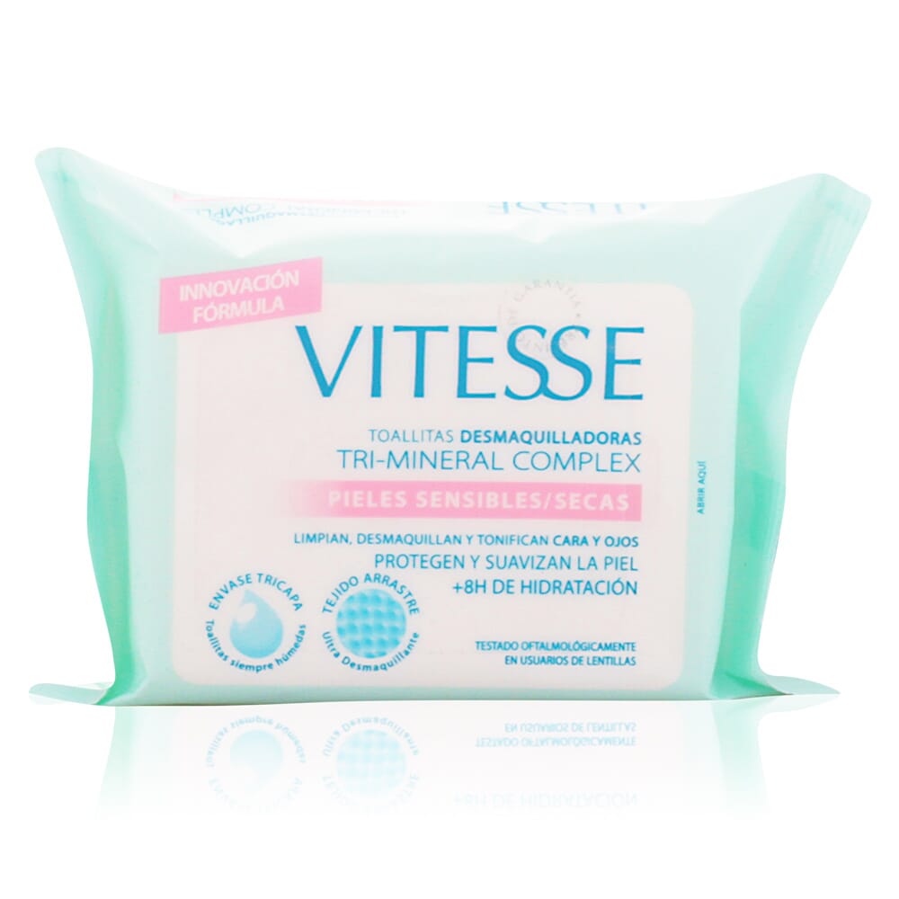 Toallitas Desmaquillantes Piel Seca Sensible 20 uds
