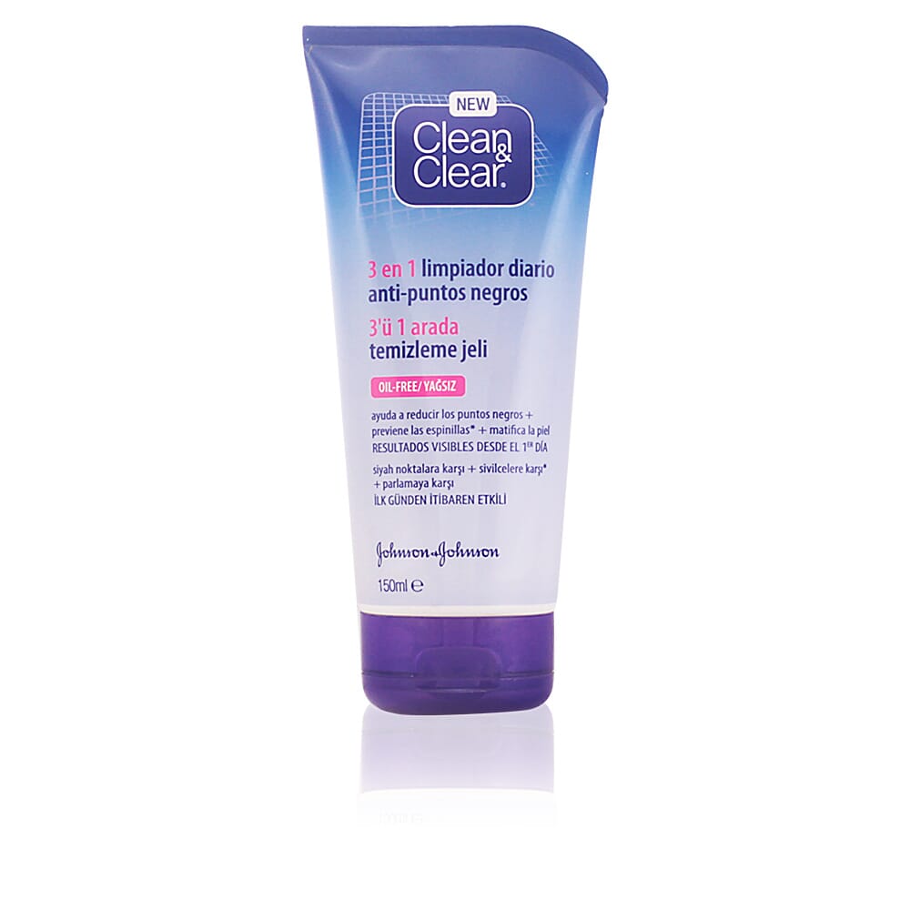 Clean & Clear Puntos Negros Gel Limpiador 3 En 1 150 ml