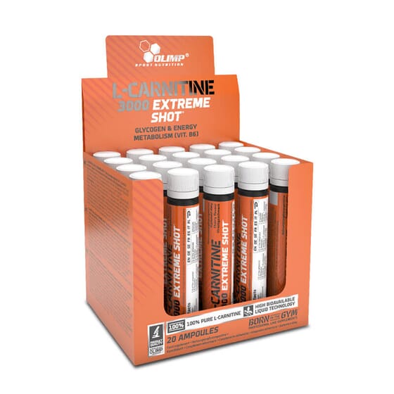 L-CARNITINE 3000 Extreme Shot 25 ml 9 Viales - Olimp