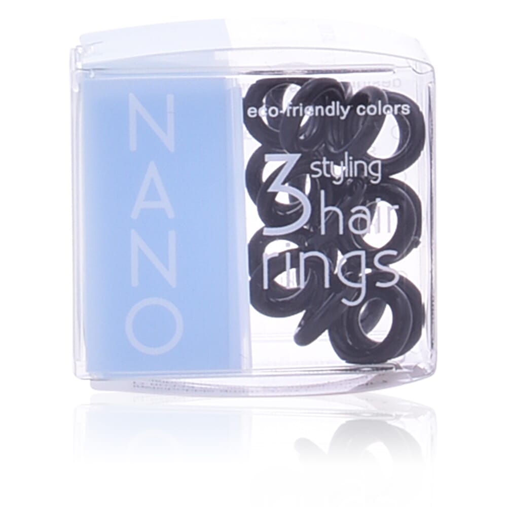 Invisibobble Nano True Black Hair Rings 3 uds