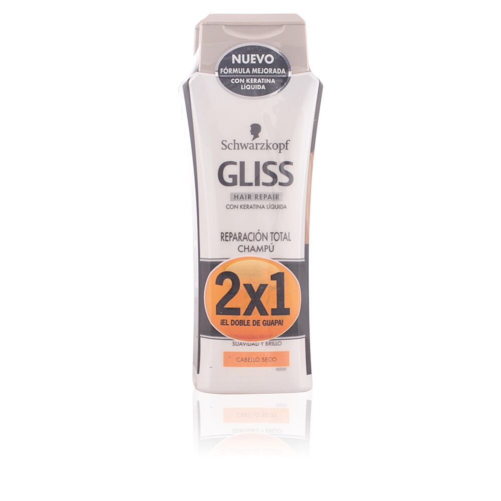 Gliss Reparador Total Shampoo Lote  250 ml 2 Uds