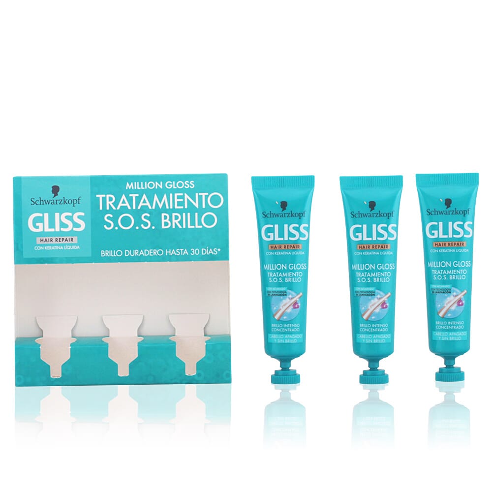 Gliss Million Gloss Tratamiento S.O.S. Brillo 3 X 20 ml