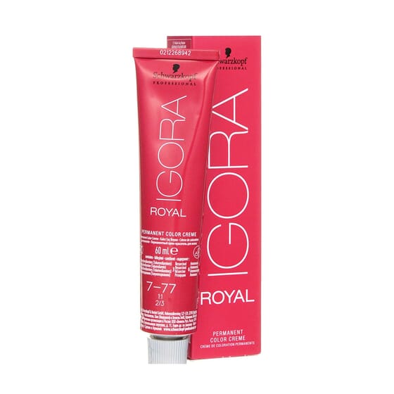 Schwarzkopf - Igora Royal 7-77 Rubio Medio Cobrizo Intenso