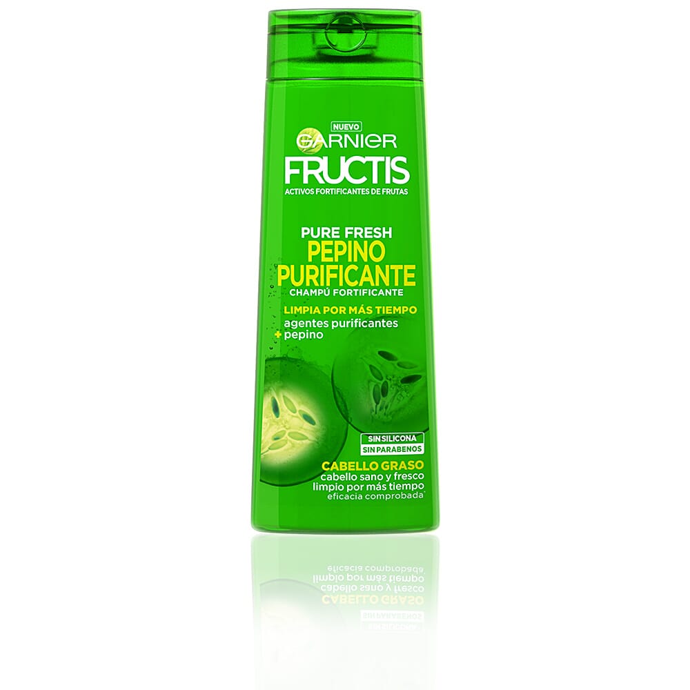 Fructis Pure Fresh Pepino Purificante Champú Fortificante 360 ml