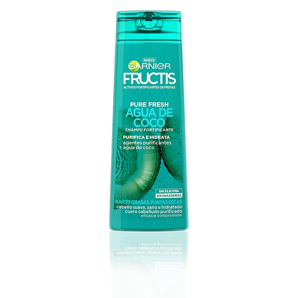 Fructis Pure Fresh Agua Coco Champú Fortificante 360 ml