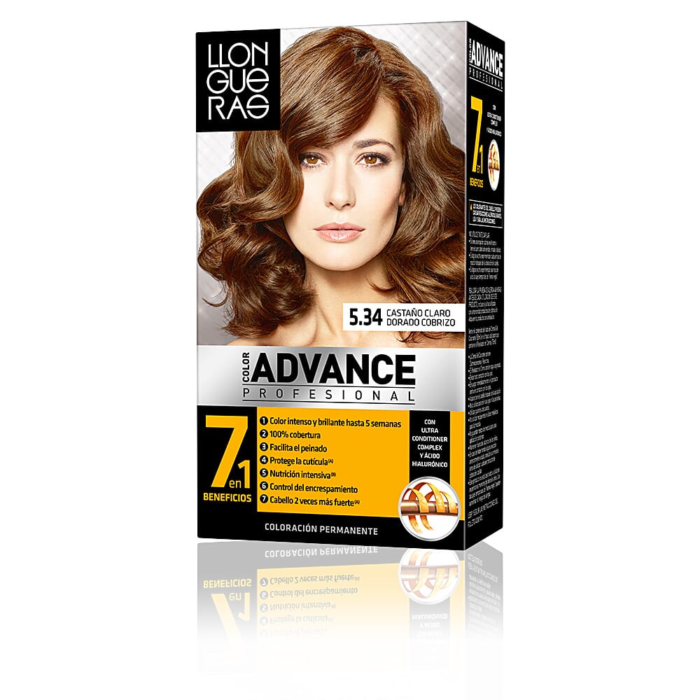 Color Advance #5,34 Castaño Claro Dorado Cobrizo