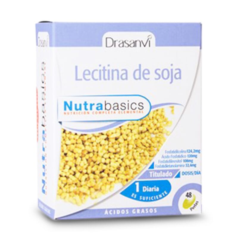 LECITINA DE SOJA 1200MG NUTRABASICS 48 Perlas