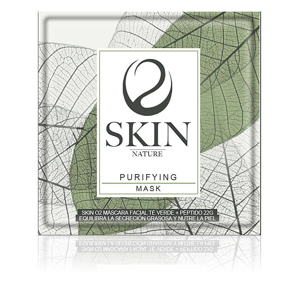 Skin O2 Máscara Facial Te Verde + Peptido