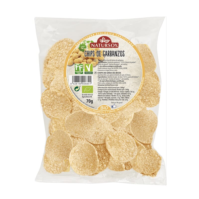 CHIPS DE GARBANZOS BIO 70g