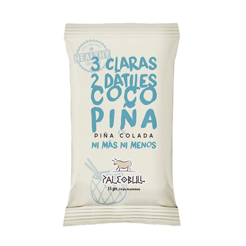 PALEOBULL BARRITA COCO Y PIÑA COLADA 1 Barrita de 55g