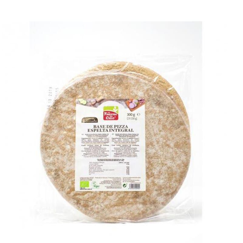 BASE PARA PIZZA DE ESPELTA INTEGRAL BIO 2 Uds de 150g