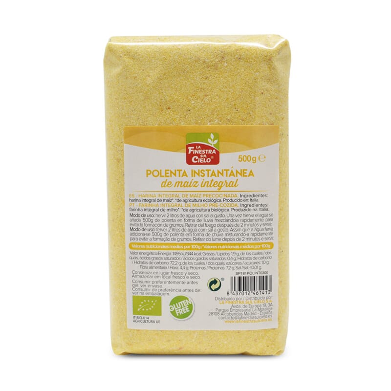 POLENTA INSTANTÁNEA INTEGRAL BIO 500g