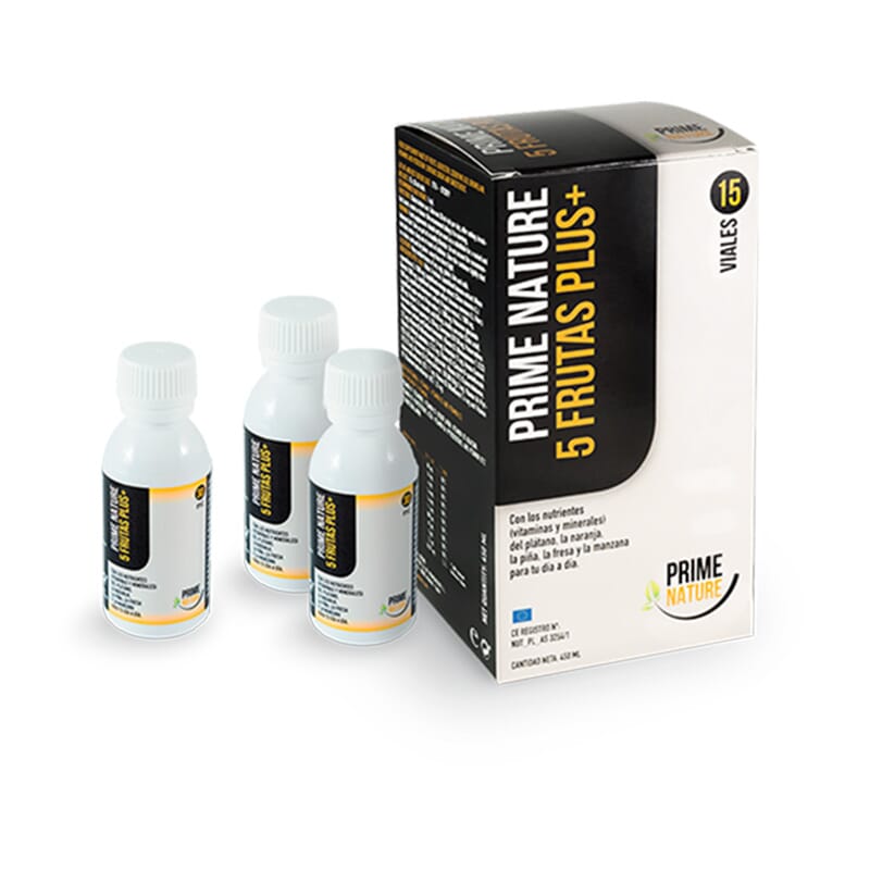 PRIME NATURE 5 FRUTAS PLUS+ 15 Viales de 30ml