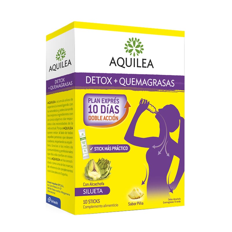 AQUILEA DETOX + QUEMAGRASAS 10 Sticks