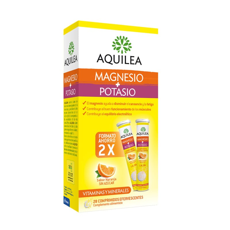 AQUILEA MAGNESIO + POTASIO FORMATO AHORRO 2 Ud 14 Tabs