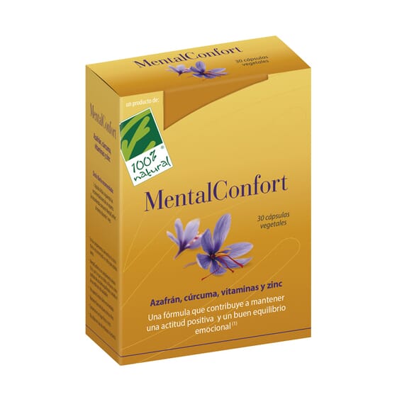 Mental Confort 30 Capsules Végétales - Cien Por Cien Natural