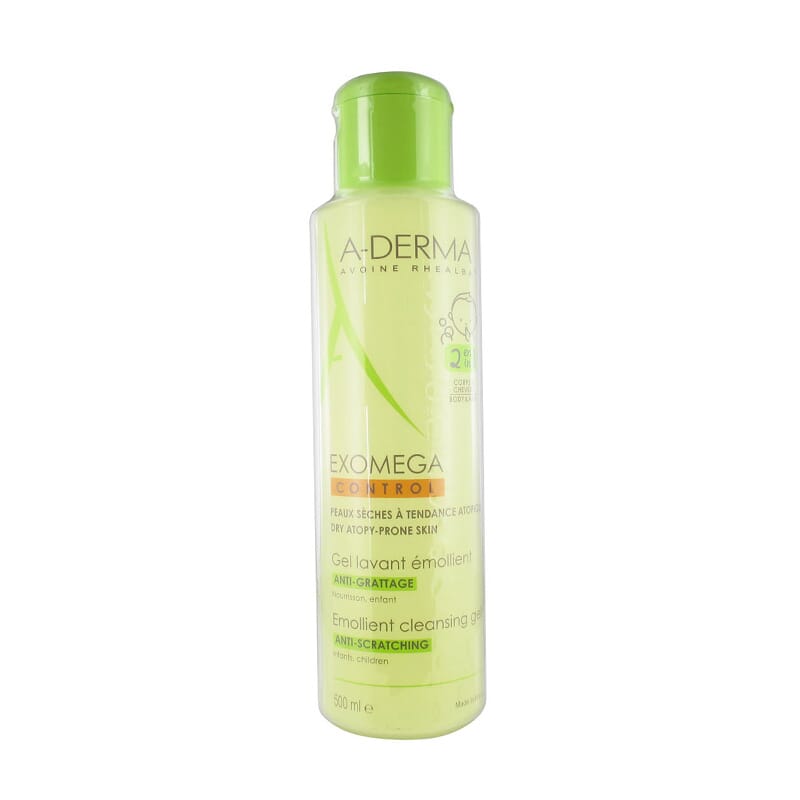 A-DERMA EXOMEGA GEL DE LAVAGEM EMOLIENTE 2 EM 1 CORPO E CABELO 200 ML