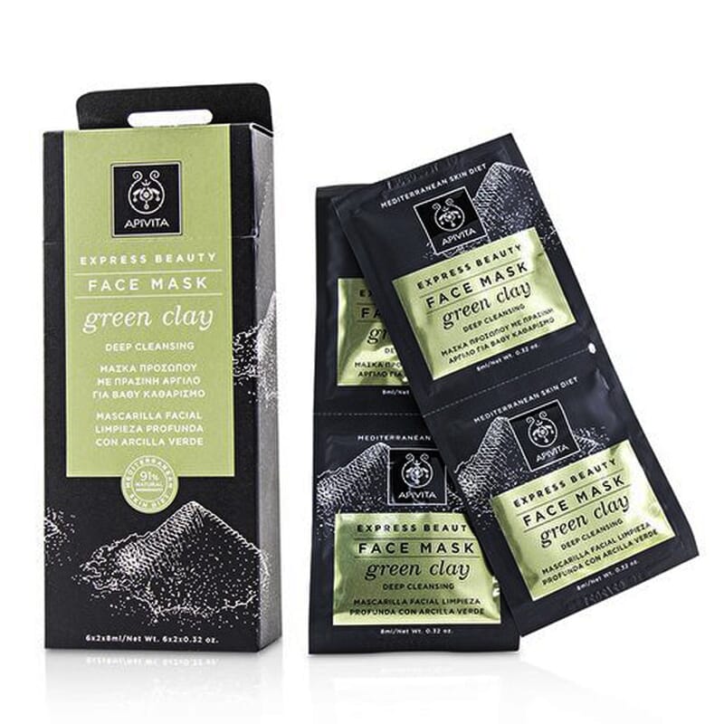 EXPRESS BEAUTY MÁSCARA FACIAL DE LIMPEZA PROFUNDA ARGILA VERDE 8ml