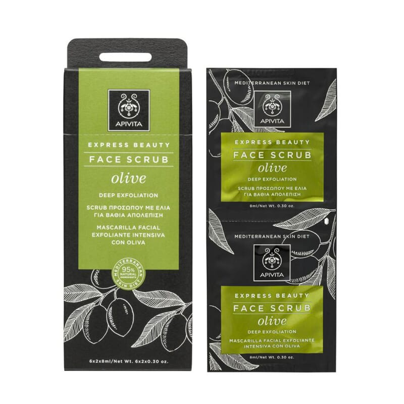 EXPRESS BEAUTY MASCARILLA EXFOLIANTE INTENSIVA CON OLIVA 12 Uds x 8ml