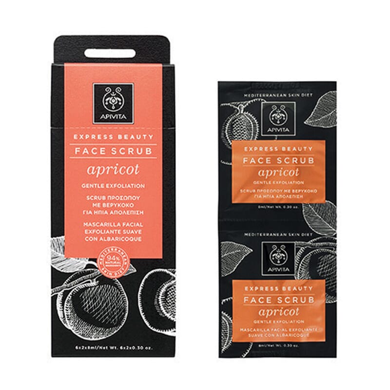 EXPRESS BEAUTY GEL EXFOLIANTE FACIAL SUAVE CON ALBARICOQUE 12 Uds 8ml