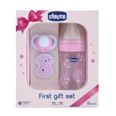Chicco Coffret Premier Cadeau Well Being Silicone Rose 0M+ 1 Pack