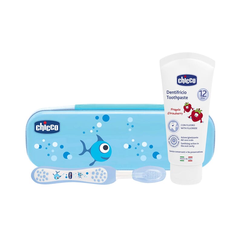 SET DE HIGIENE ORAL PRIMEROS DIENTES AZUL 1 Pack