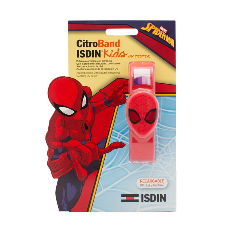 CITROBAND ISDIN KIDS UV TESTER BRACELET ANTI-MOUSTIQUES SPIDERMAN 1 Unité