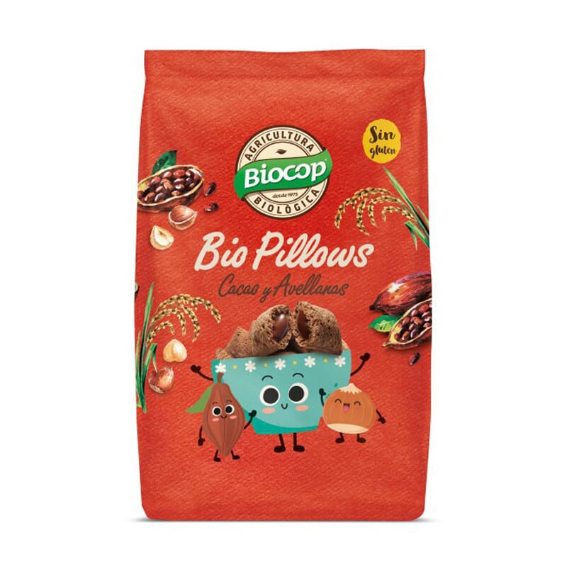 BIOPILLOWS CHOCO AVELLANAS 300g