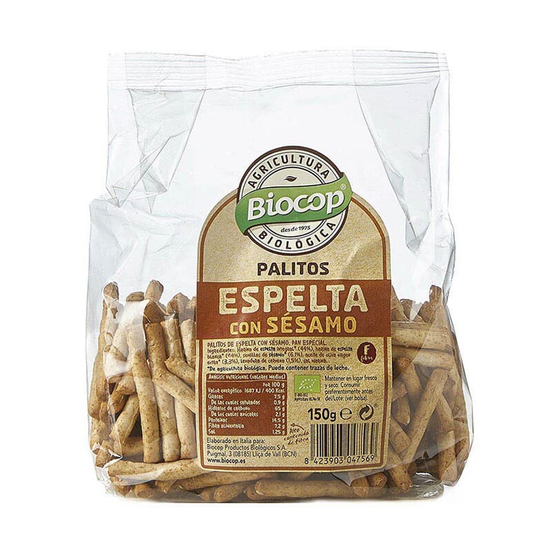 PALITOS DE ESPELTA CON SÉSAMO 150g