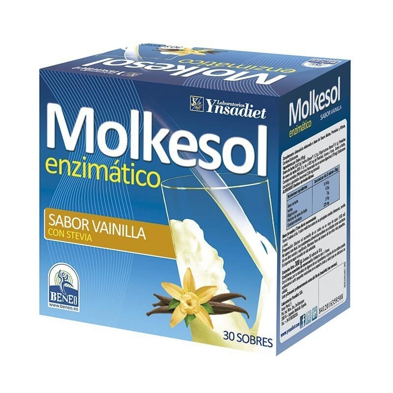 Molkesol Enzimático Sabor Vainilla 30 Sobres de Ynsadiet