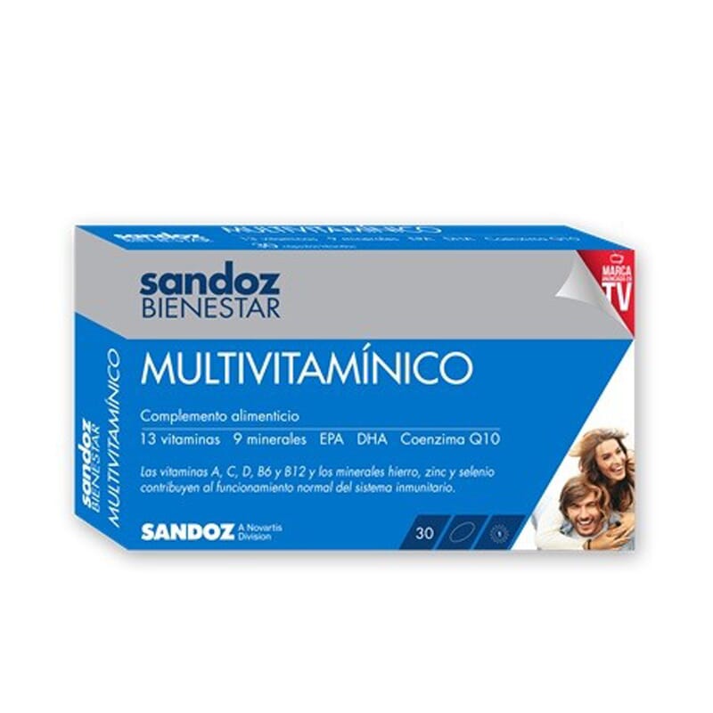 SANDOZ BIENESTAR MULTIVITAMÍNICO 30 Caps