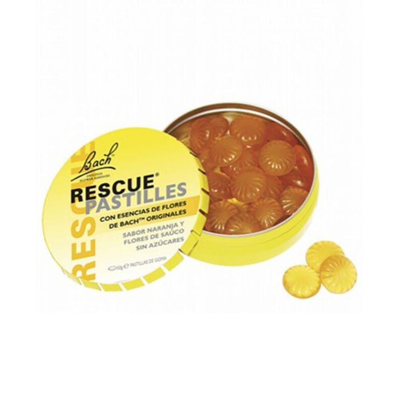 FLORES DE BACH ORIGINALES RESCUE PASTILLAS NARANJA Y SAUCO 50g