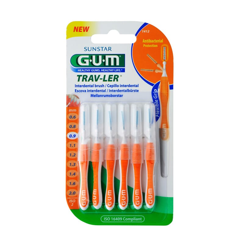 GUM INTERDENTAL TRAV-LER 0,9MM 6 Ud