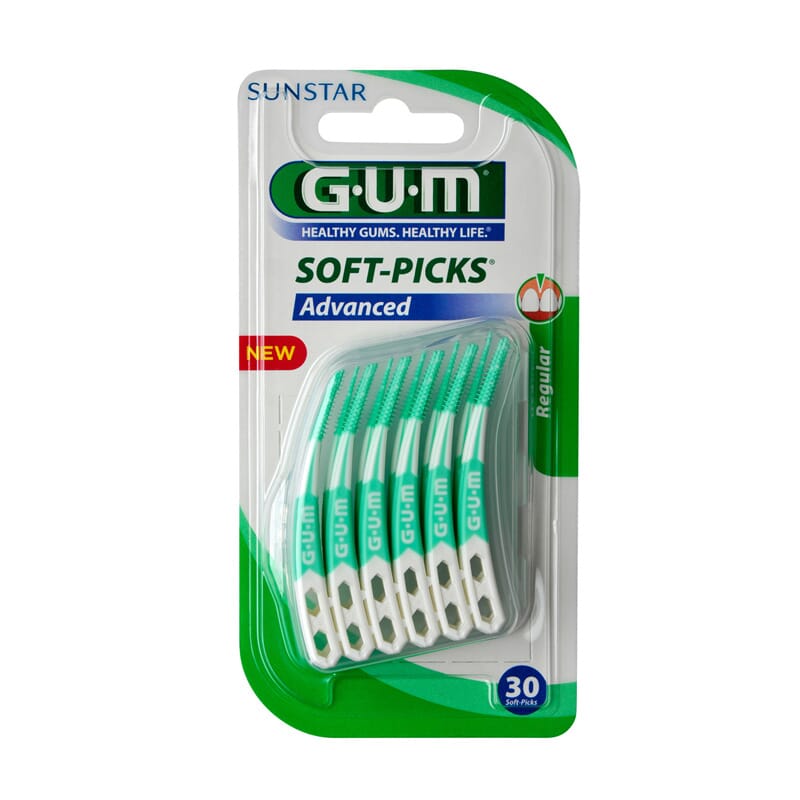 GUM SOFT-PICKS ADVANCED REGULAR 30 Ud