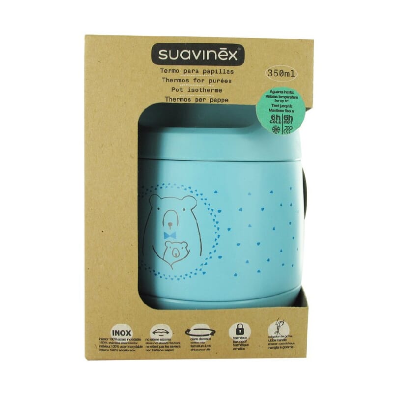 TERMO PARA PAPILLAS AZUL 400 ml de Suavinex