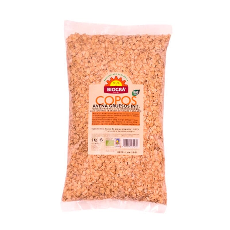 Copos De Avena Gruesos Integrales Bio 1 Kg de Biogra