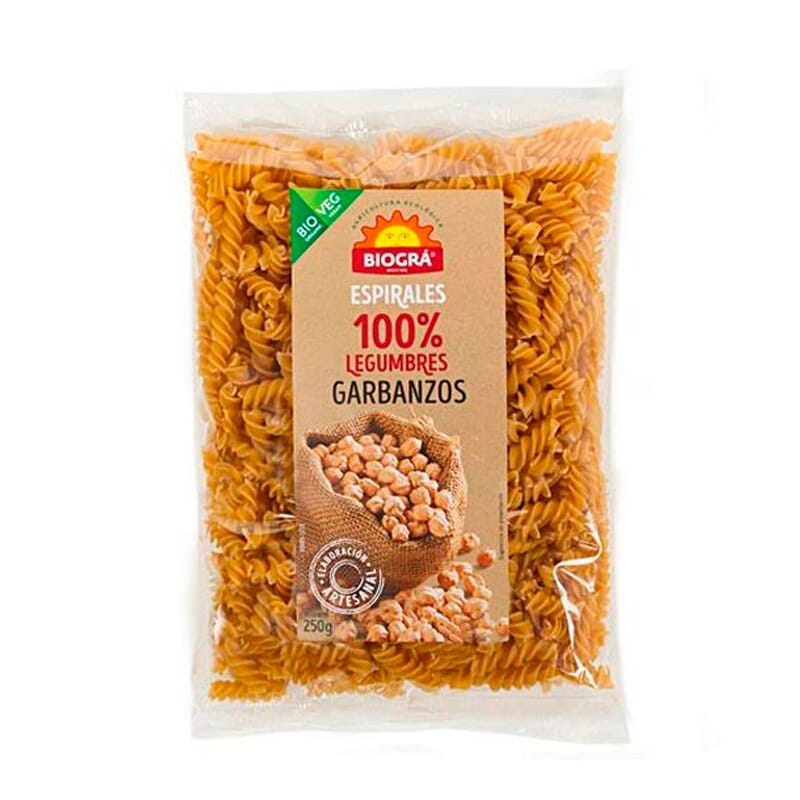 Espirales De Garbanzos Bio 250g de Biogra