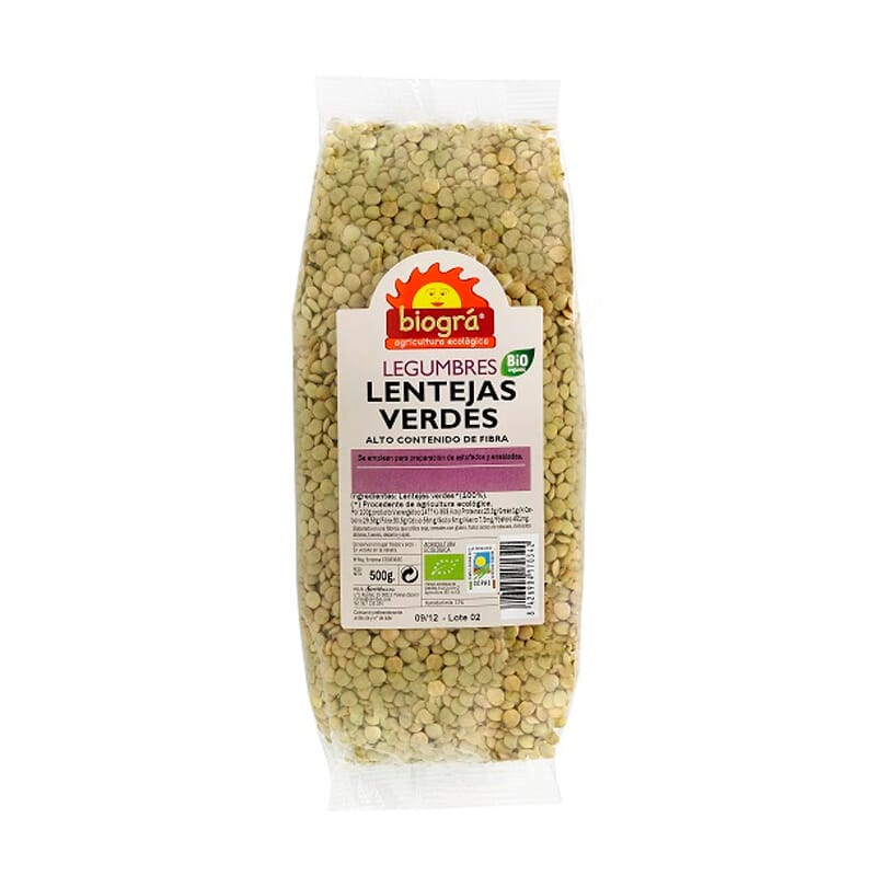 Lentejas Verdes Bio 500g