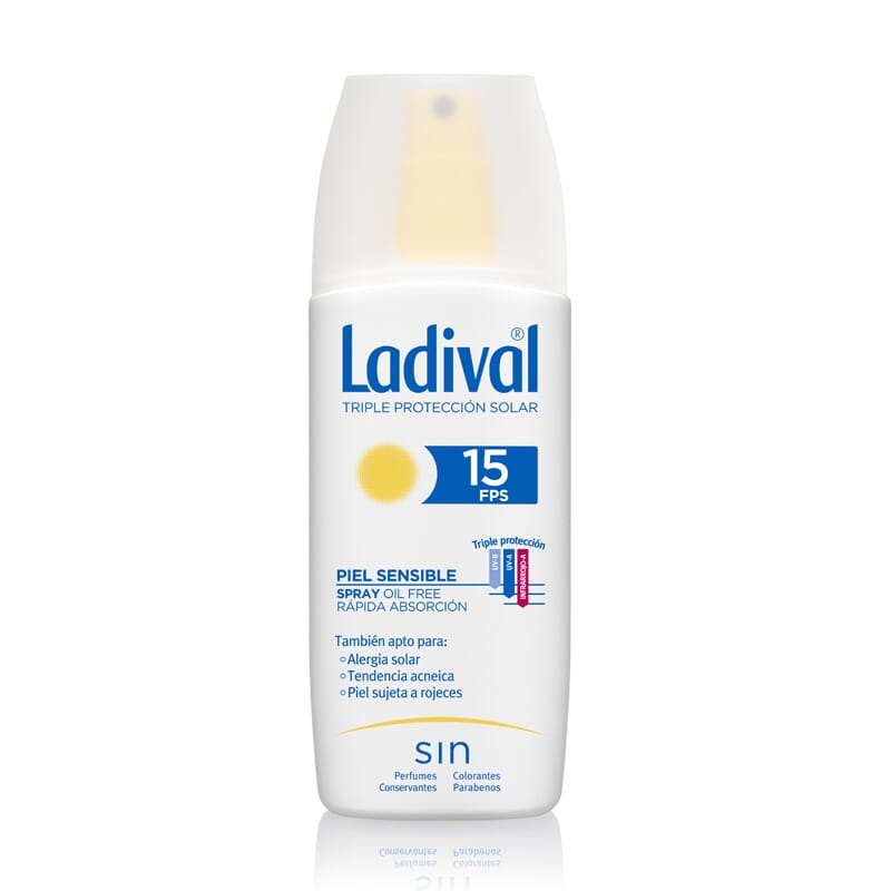 SPRAY PROTECTOR PIEL SENSIBLE RÁPIDA ABSORCIÓN SPF15 150 ml
