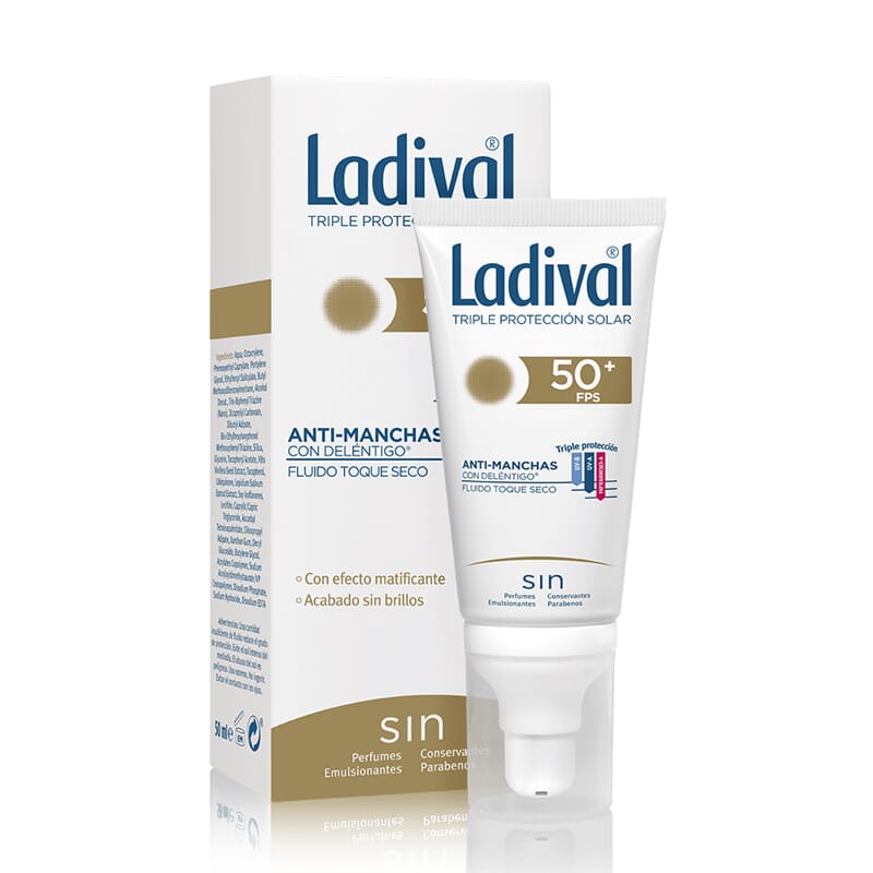 FLUIDO PROTECTOR ANTIMANCHAS TOQUE SECO SPF50+ 50 ml