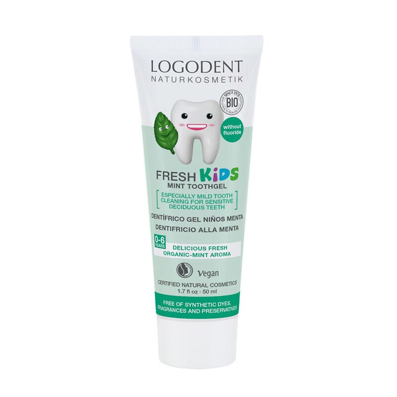 GEL DENTÍFRICO NIÑOS MENTA SIN FLÚOR 50ml