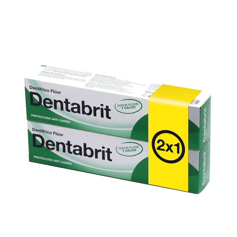 DENTABRIT FLÚOR 2x1 2Ud de 125ml