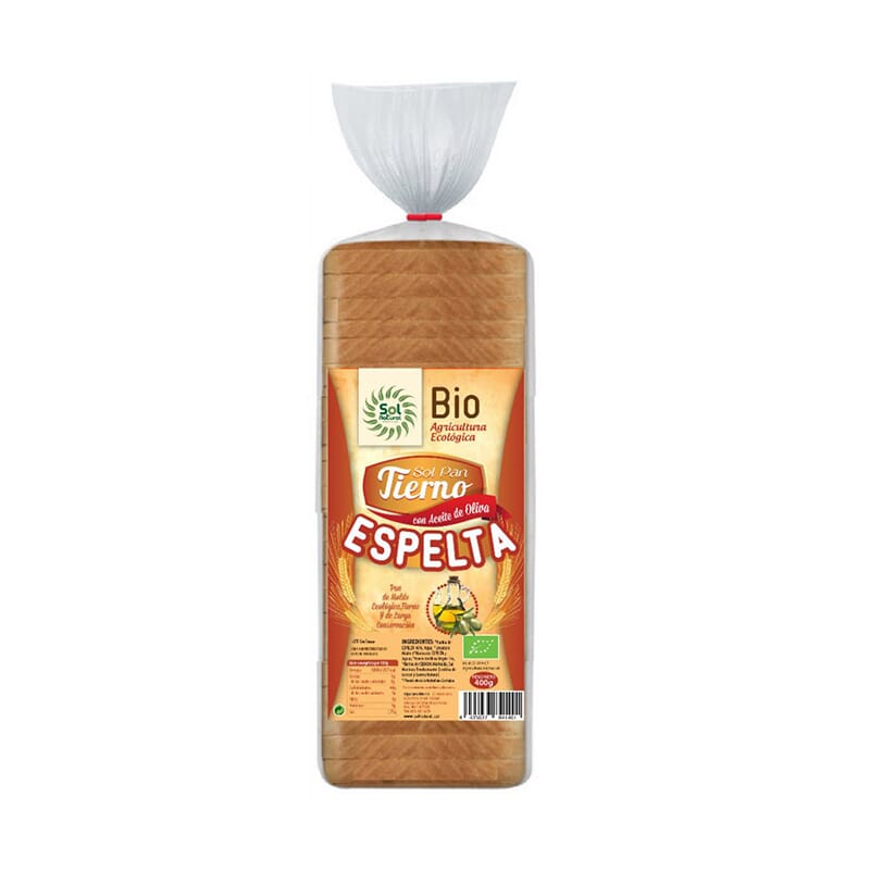 PAN DE MOLDE TIERNO DE ESPELTA BIO 400g