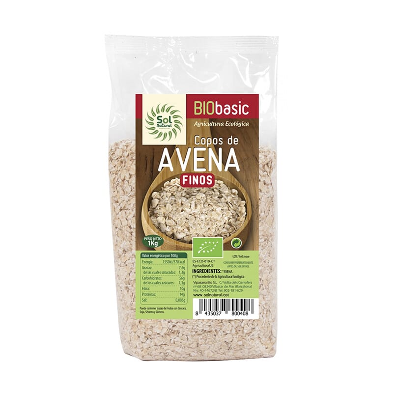 COPOS DE AVENA FINOS BIO 1kg