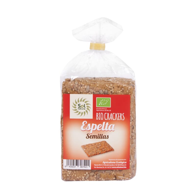 CRACKER DE ESPELTA Y SEMILLAS BIO 200g