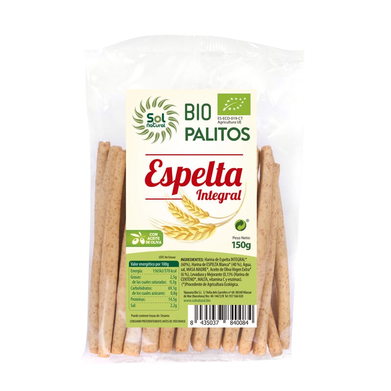 STOKKEN VAN SPELT INTEGRAL BIO 150g